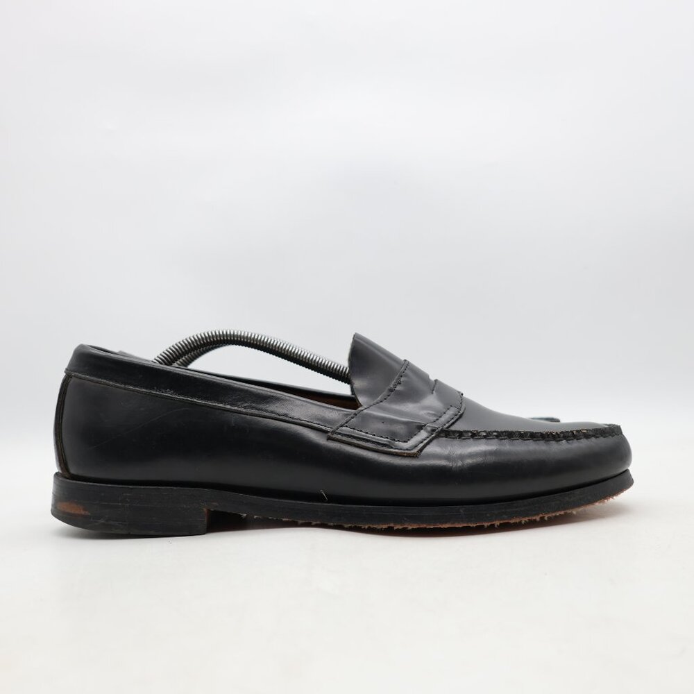 GH Bass Weejuns Loafers Men's Size 11 D Classic Black Leather Dress Shoes